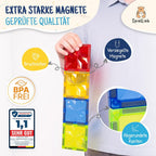 Magnetsteine in vielen Formen und Farben, Magnetic Tiles für Kinder